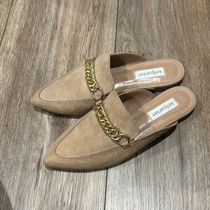 Tan Suede Women's Mules